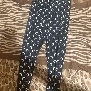Marine Serre Kids Leggings with Moon Pattern